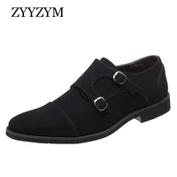zyyzym spring autumn new men casual shoes frosted leather british fashion sleeve large size 38 48