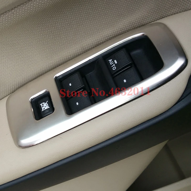 Для Ford Everest 2016 2018 Нержавеющая сталь LHD Автомобильный стеклоподъемник Стекло