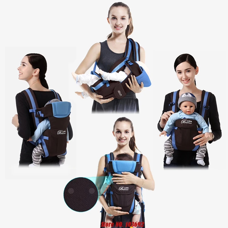 

Ergonomic Baby Carrier 0-30 Months Breathable Front Facing 4 in 1 Infant Comfortable Sling Backpack Pouch Wrap Baby Kangaroo New
