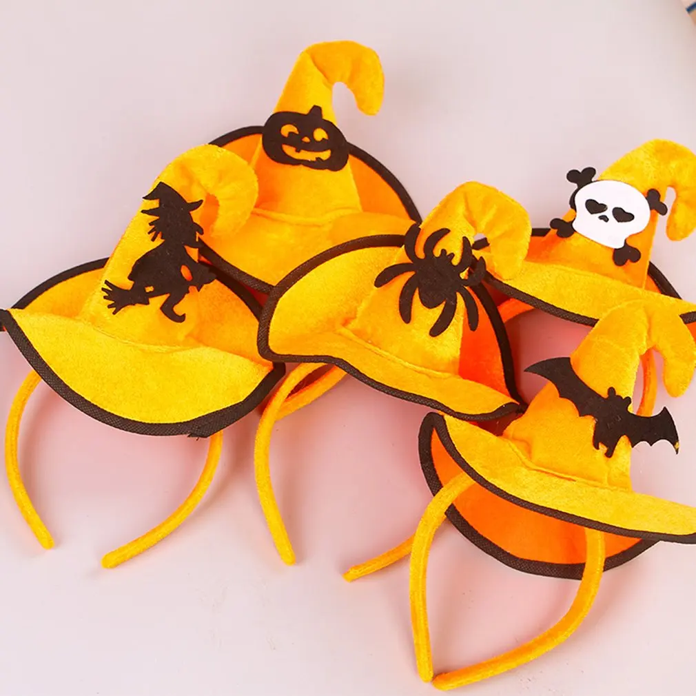 Цветная Пряжка для шляпы со скелетом ведьмы рождественские крючки головы