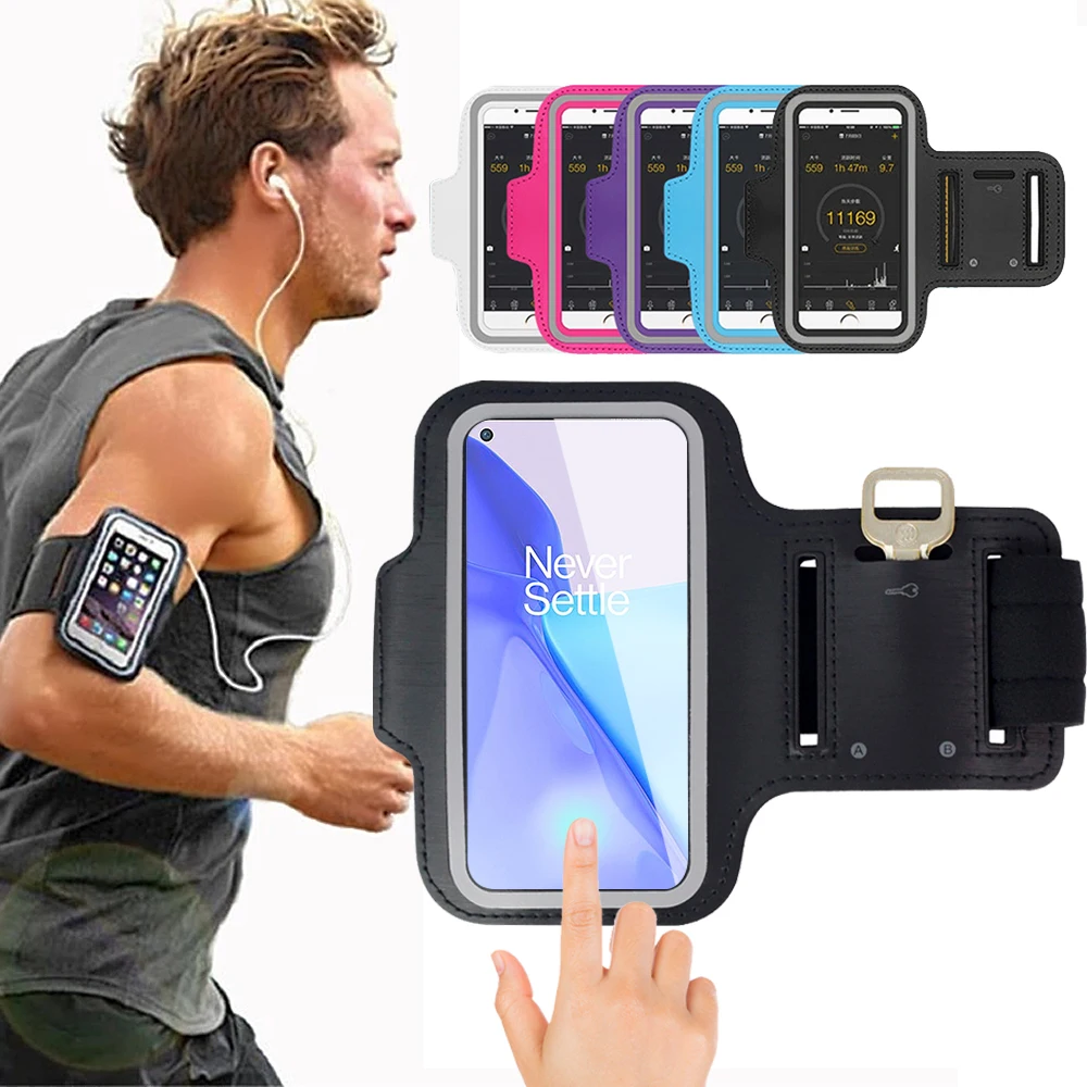 

Sports Running Hand ArmBand for OnePlus 9 8 7 6 5 Pro 9R Phone Case for Oneplus 8T 8T+ 7T Pro 5T 6T Cover For Oneplus Nord N10