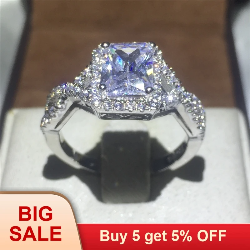 Женское кольцо из серебра 925 пробы с фианитом | Украшения и аксессуары