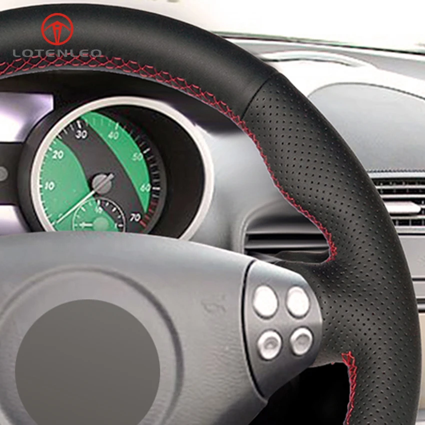 LQTENLEO искусственная кожа черного цвета для Mercedes Benz SLK-Class W170 W171 SLK 200 280 350 2004-2008 C230 |