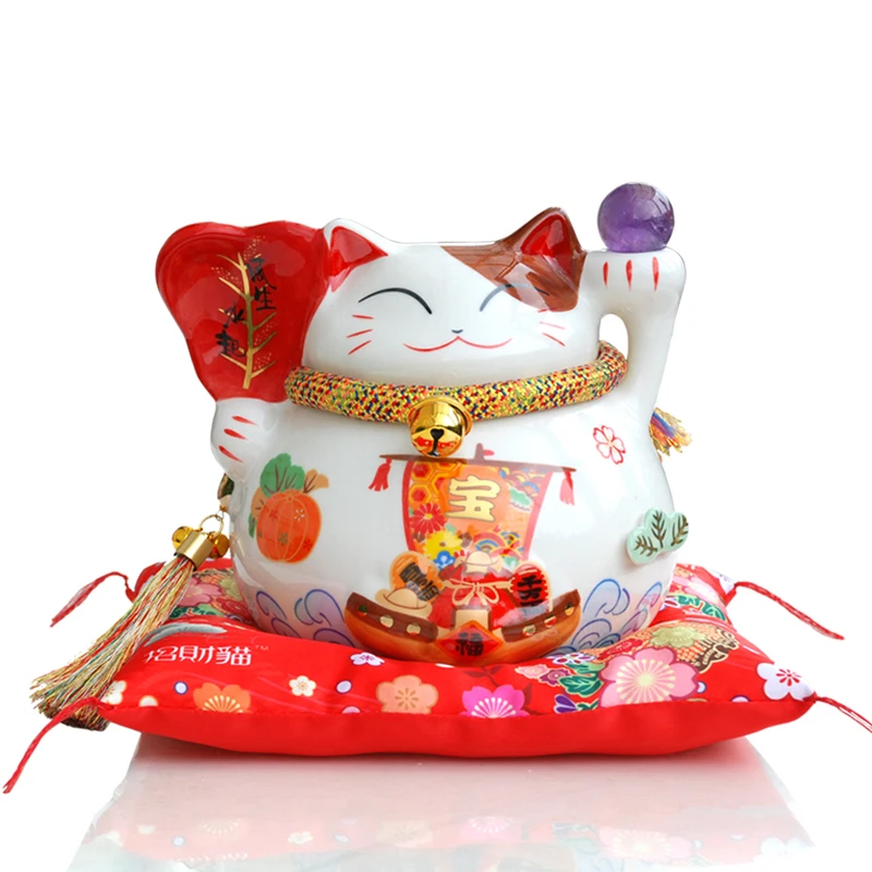 Керамическая копилка для кошек фэн шуй украшения дома отеля ресторана деловых