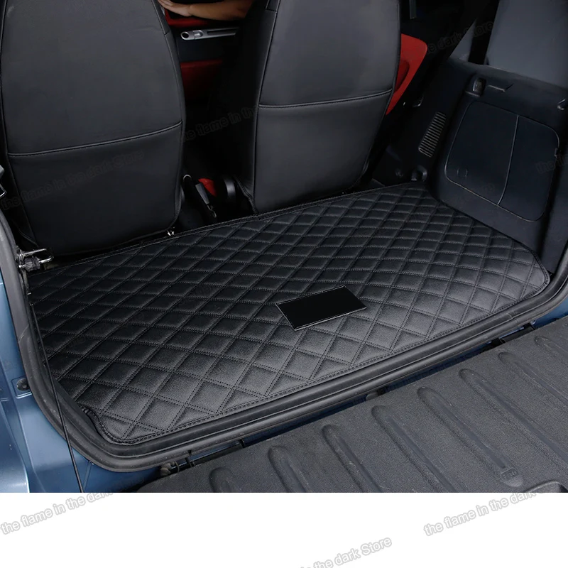 Lsrtw2017 волокна кожи багажник автомобиля коврик для smart fortwo 2007 2008 2009 2010 2011 2012 2013