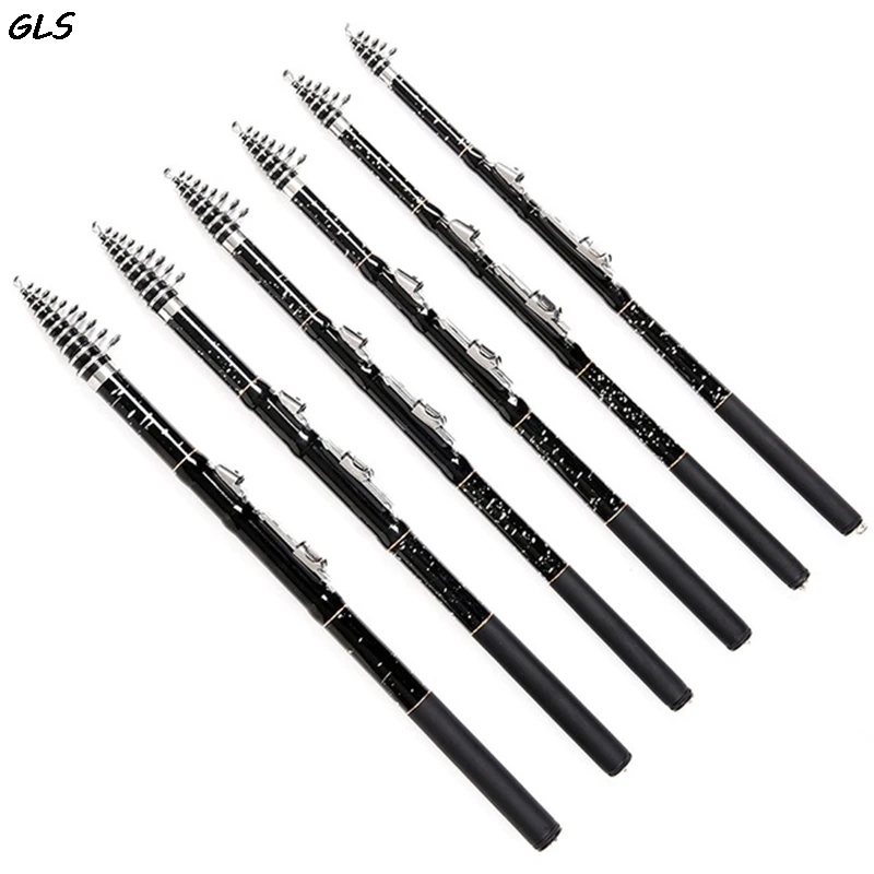 

1.8M 2.1M 2.4M 2.7M 3.0M 3.6M Telescopic Fishing Rod 98% Carbon Fiber Rod Rock Fishing Rod Spinning Fishing Pole