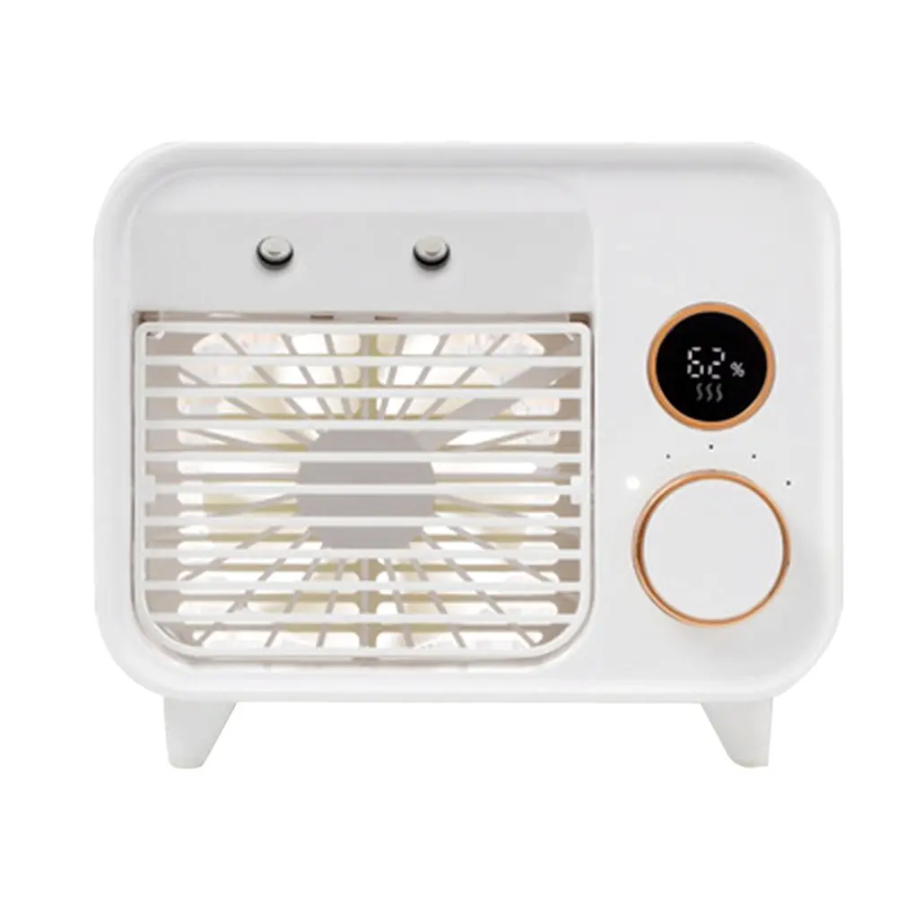 

Портативный вентилятор для кондиционера, светодиодный ный охладитель со светодиодсветильник кой, 5 скоростей, мини-вентилятор охлаждения, ...