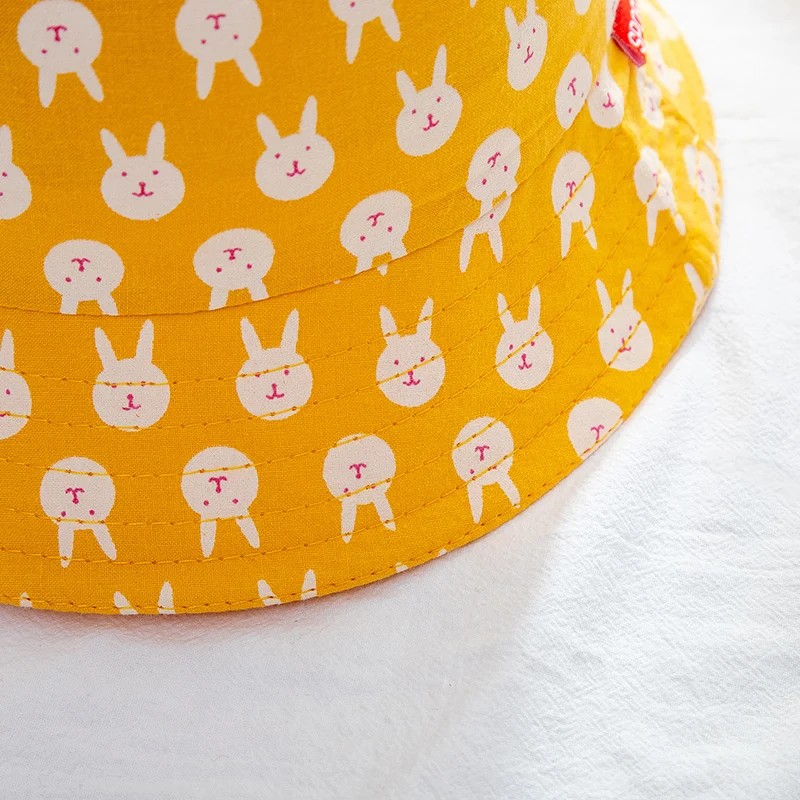 

New Children's Bucket Hats Animal Flower Fruit Printing Cotton Soft Summer Cap For Girls Boys Kids Casual Multicolor Panama Hat