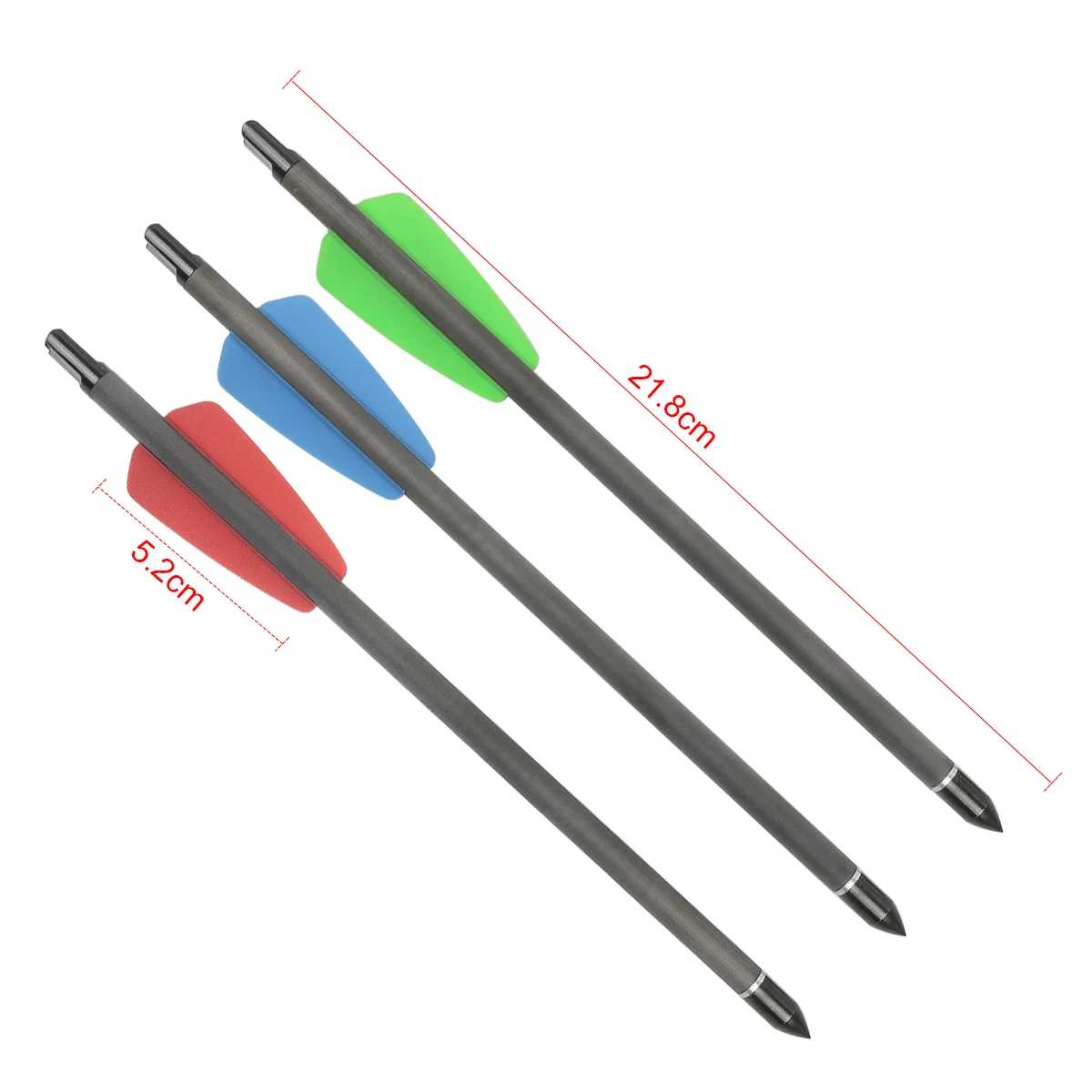Стрелы из чистого карбона 7 5/15 дюймов 5 мм короткие арбалетные стрелы с