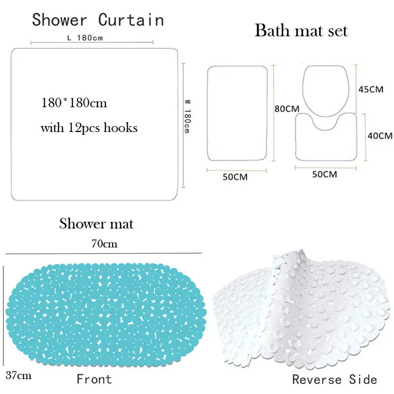 F креативный CD коврик для ванной комнаты 5 шт. рождественские коврики