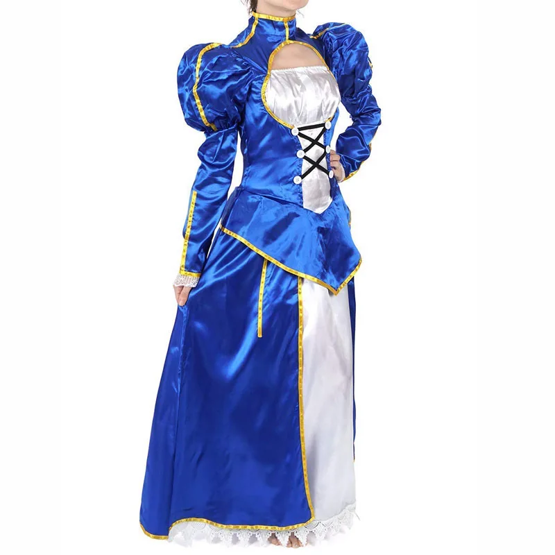 

Костюм для косплея Fate Stay Night Blue Saber, синее платье