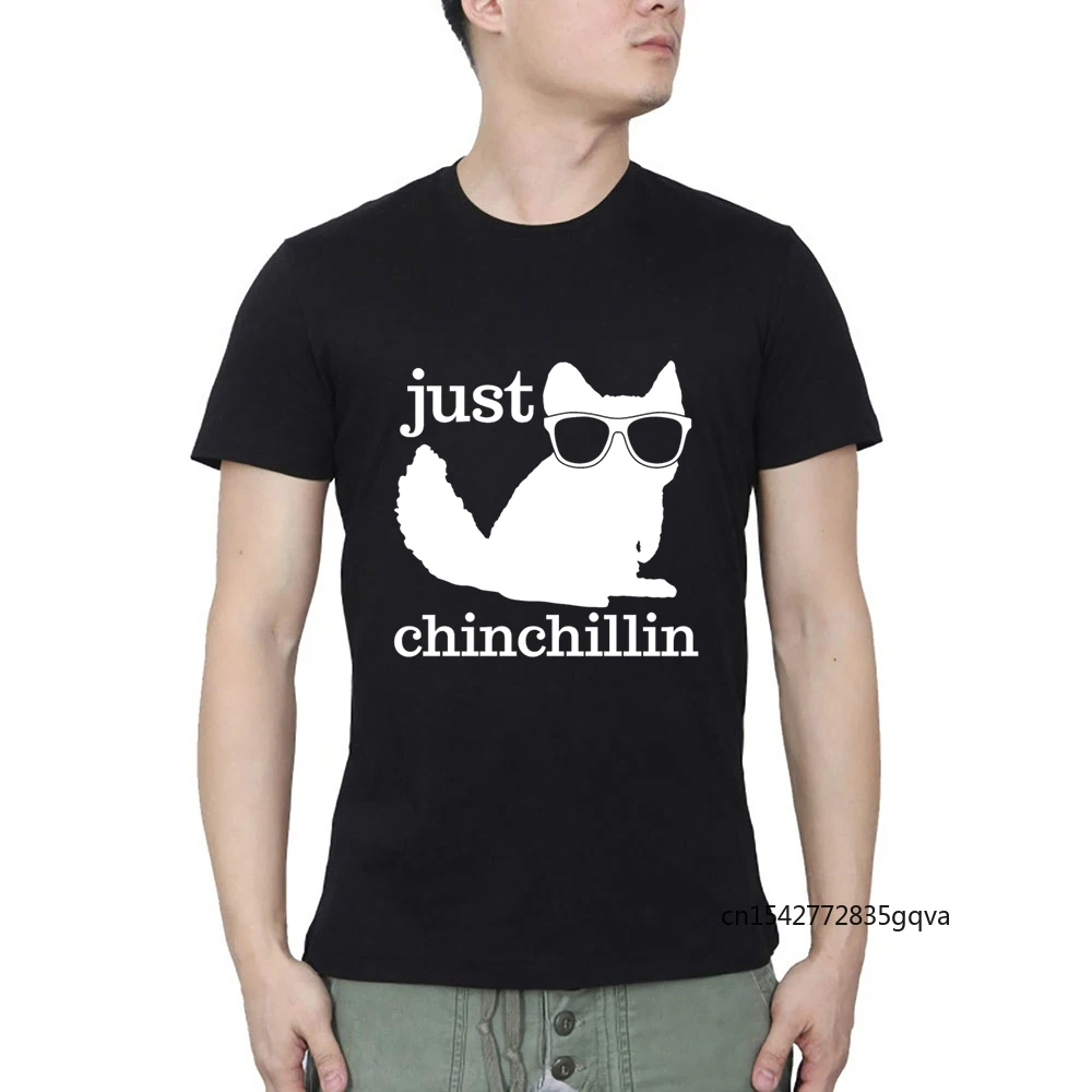 

Chinchilla Just Chinchillin Pet Gift Summer Casual Streetwear O Neck T-shirt Punk Clothes Streetwear
