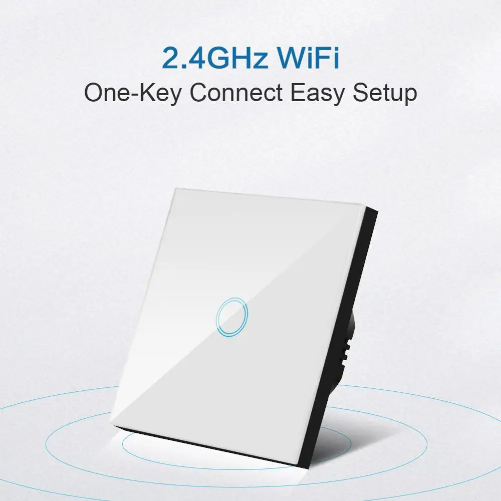 Настенный сенсорный Wi-Fi переключатель Igreli 1/2/3 клавиш 1 канал беспроводные