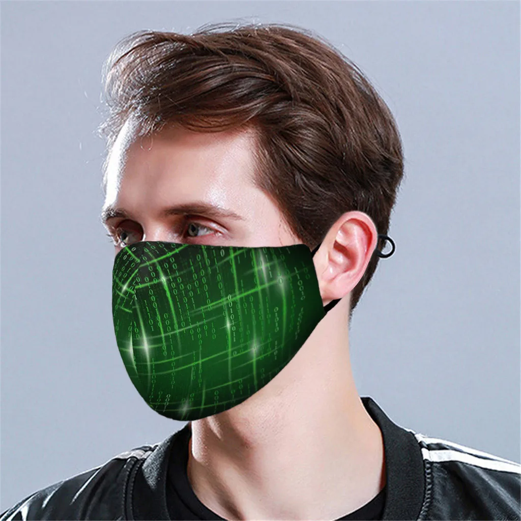 

Adult Printing Mask Outdoor Cycling Breathable Sports Outdoor Mask Camping Travel Healthy Mask Unisex Mouth Masque Adjustable