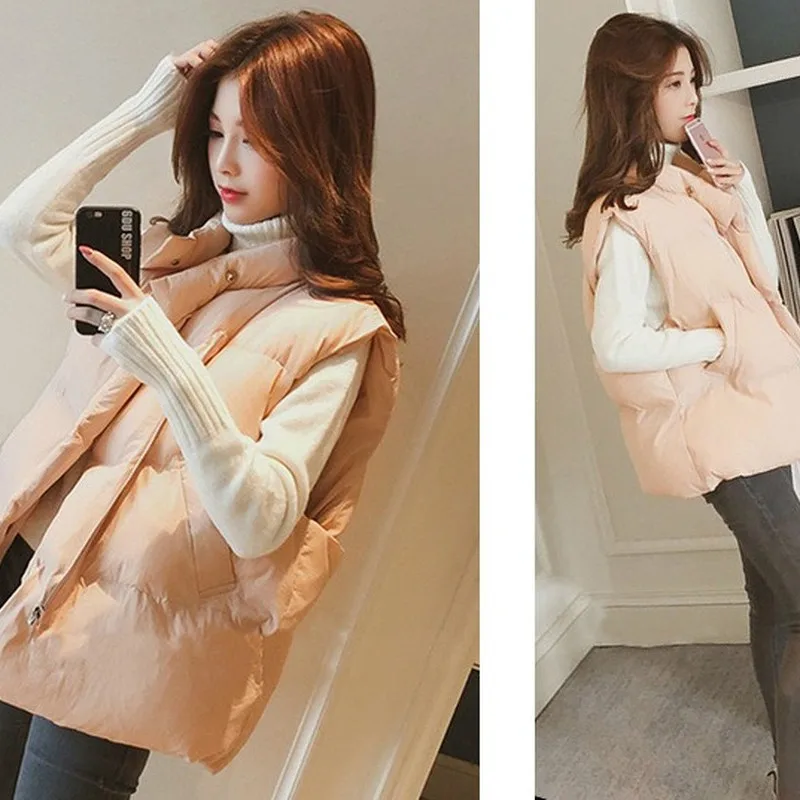 Пуховик женский хлопковый жилет зима 2020 Новый Свободный корейский короткий
