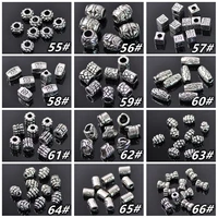 tibetan silver color metal alloy loose crafts beads lot for diy earring necklace bracelet jewelry making findings