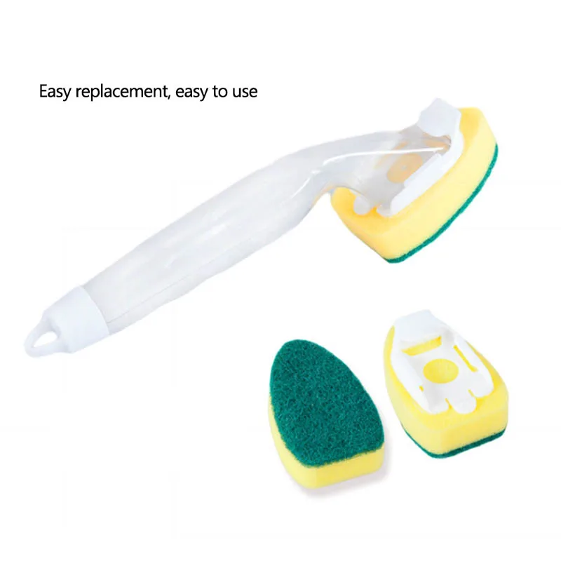 

Portable Long Handle Non-Stick Oil Multi-Function Liquid Washing Pot Brushes Long Handle Cleaning Brush Automatic Liquid Brush