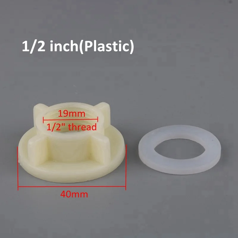 1l2 inch(plastic) 1/" 3/4" пластиковые/латунные резьбовые гайки 1/2 дюймов соединительные гайки для полива сада аквариума фитинги для аквариума 1 шт - Цвет: 1l2 inch(plastic)