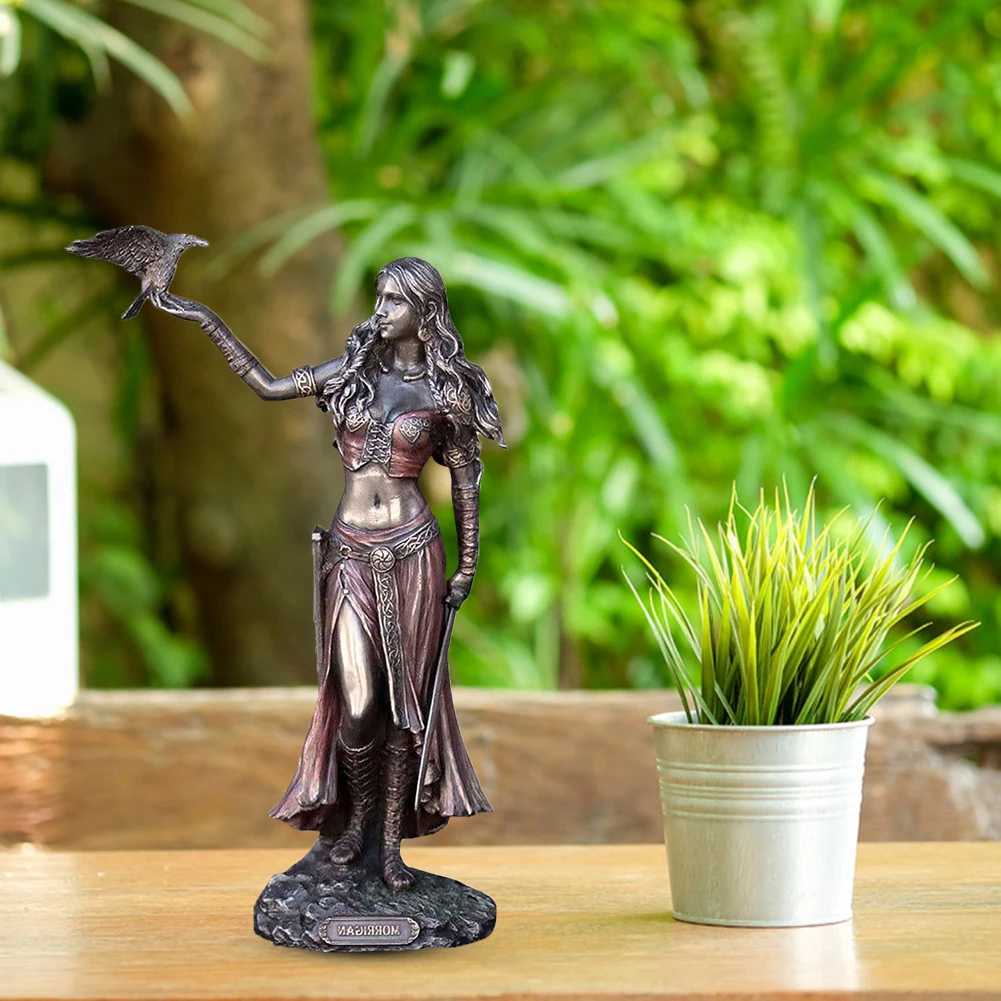 

Resin Greek Goddess Fortune Statue Creative Garden Angel Statues Sculptures Home Office Desktop Portrait Adornment