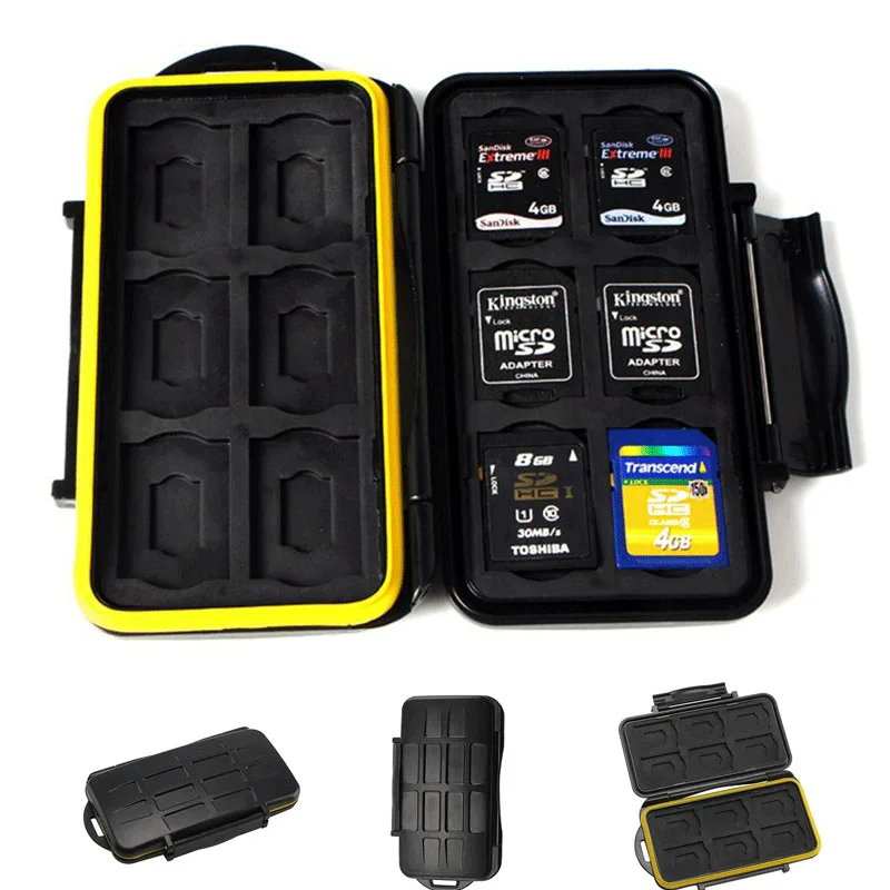 SD MicroSD Memory Card Case Holder Hard Storage Wallet Anti-shock Waterproof Bags | Дом и сад