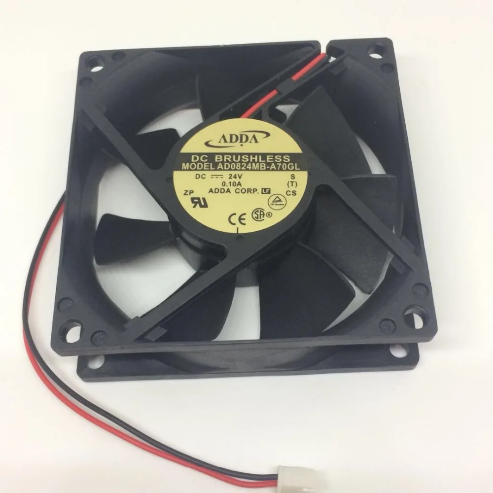 ADDA 8025 AD0824MB-A70GL DC24V 0.10A 8CM 80*80*25mm инверторный охлаждающий вентилятор