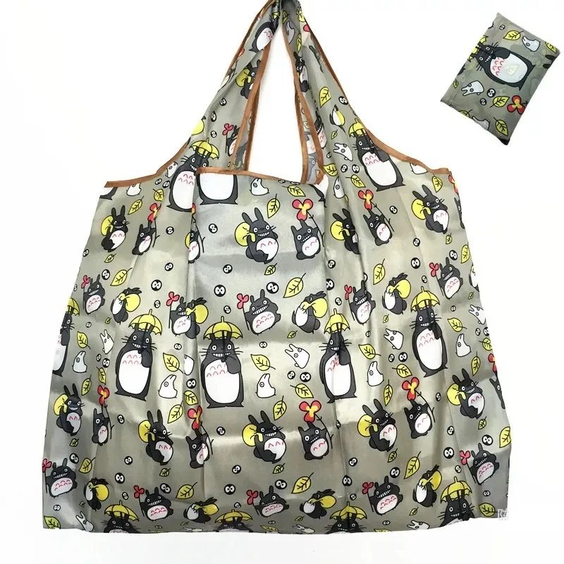 

New Waterproof Nylon Foldable Shopping Bags Reusable Storage Bag Eco Friendly Tote Bags Large Capacity