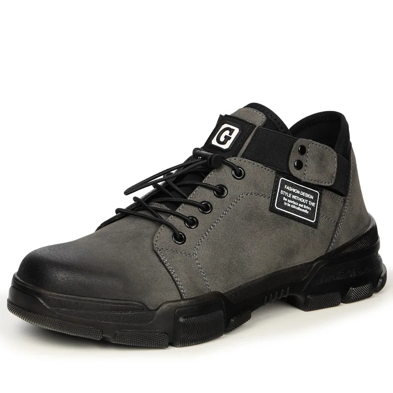 

Men's Safety Shoes Anti-piercing Breathable Wear-resisting Anti-skid And Safety Shoes Steel Toe Workwear Shoes