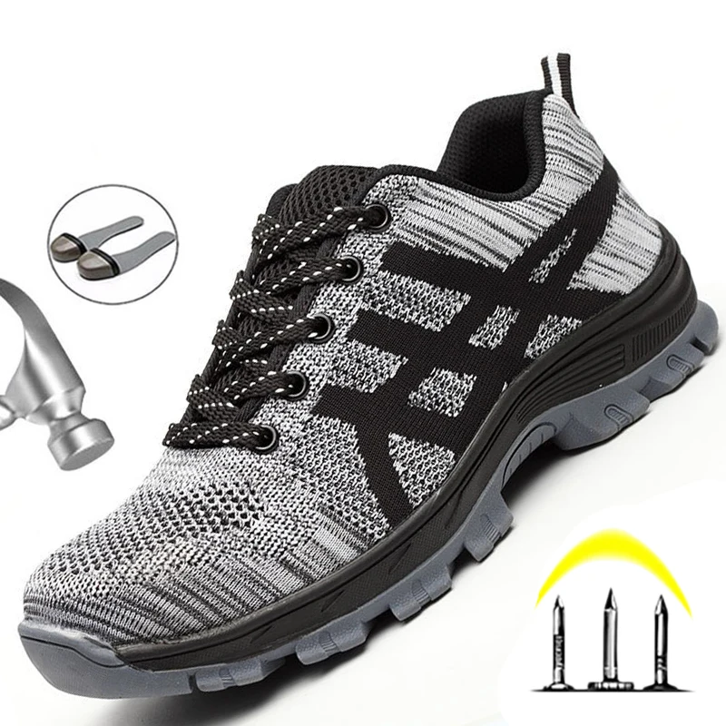 

Indestructible Steel Toe Work Shoes For Men Safety Footwear Anti Puncture Drop Shipping
