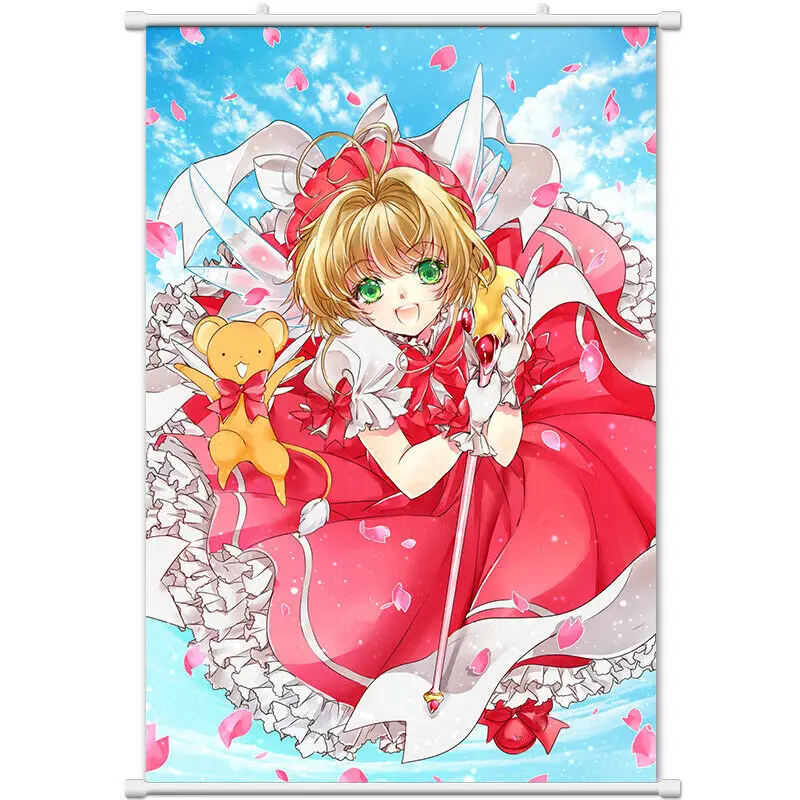 Аниме-карта Captor Sakura стена прокрутка домашний декор плакат картина подарок 60*90 см