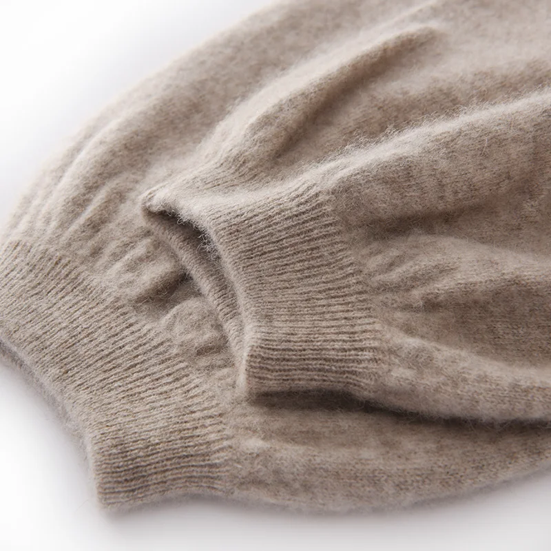 Women Pants 2021 New Autumn and Winter Soft Comfortable High-Waist 100% Pure Cashmere Knitted Pants Female Elastic 4Colors