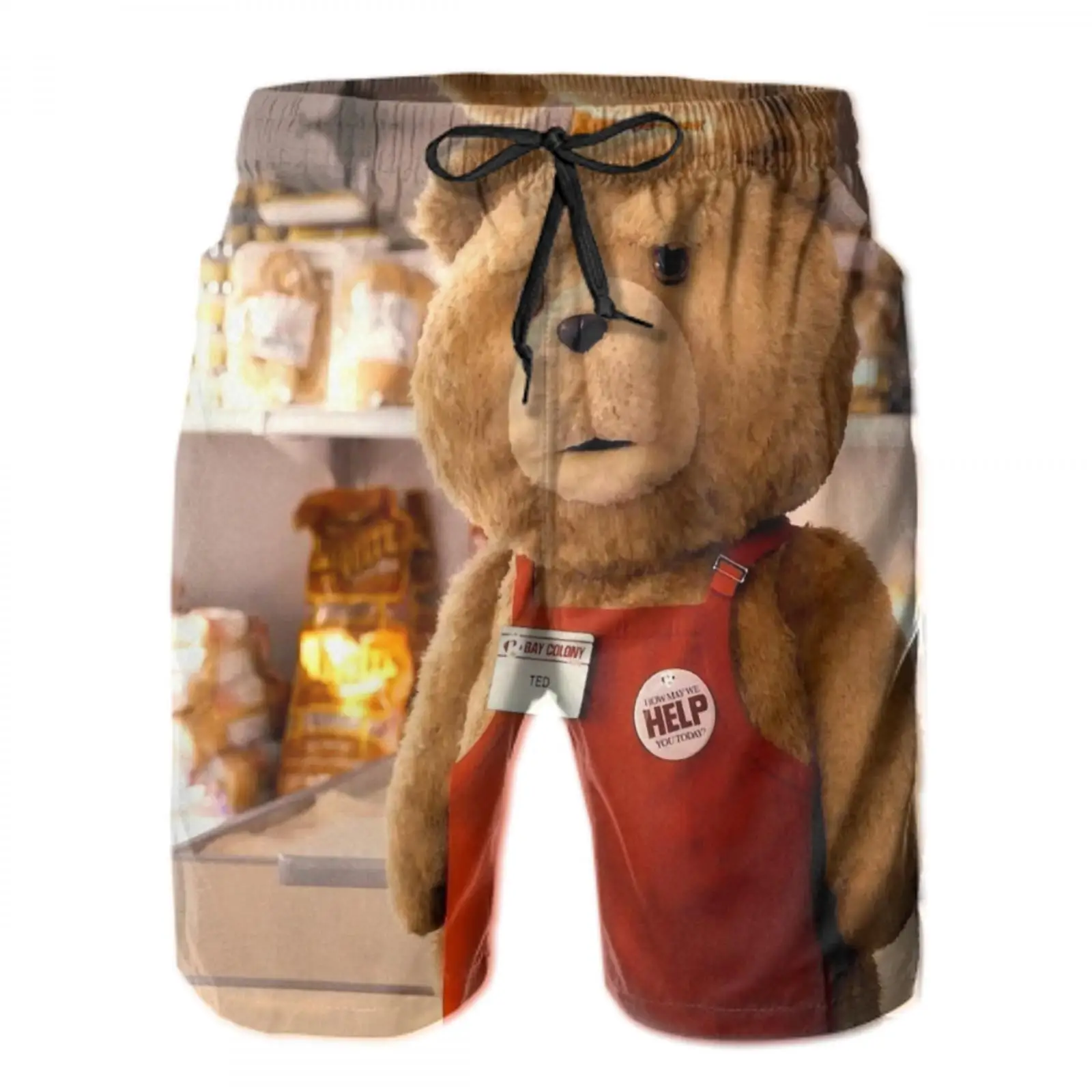 

2021 new teddy bear swimwear beach shorts funny adult swimwear panties teddy bear rose adult panties