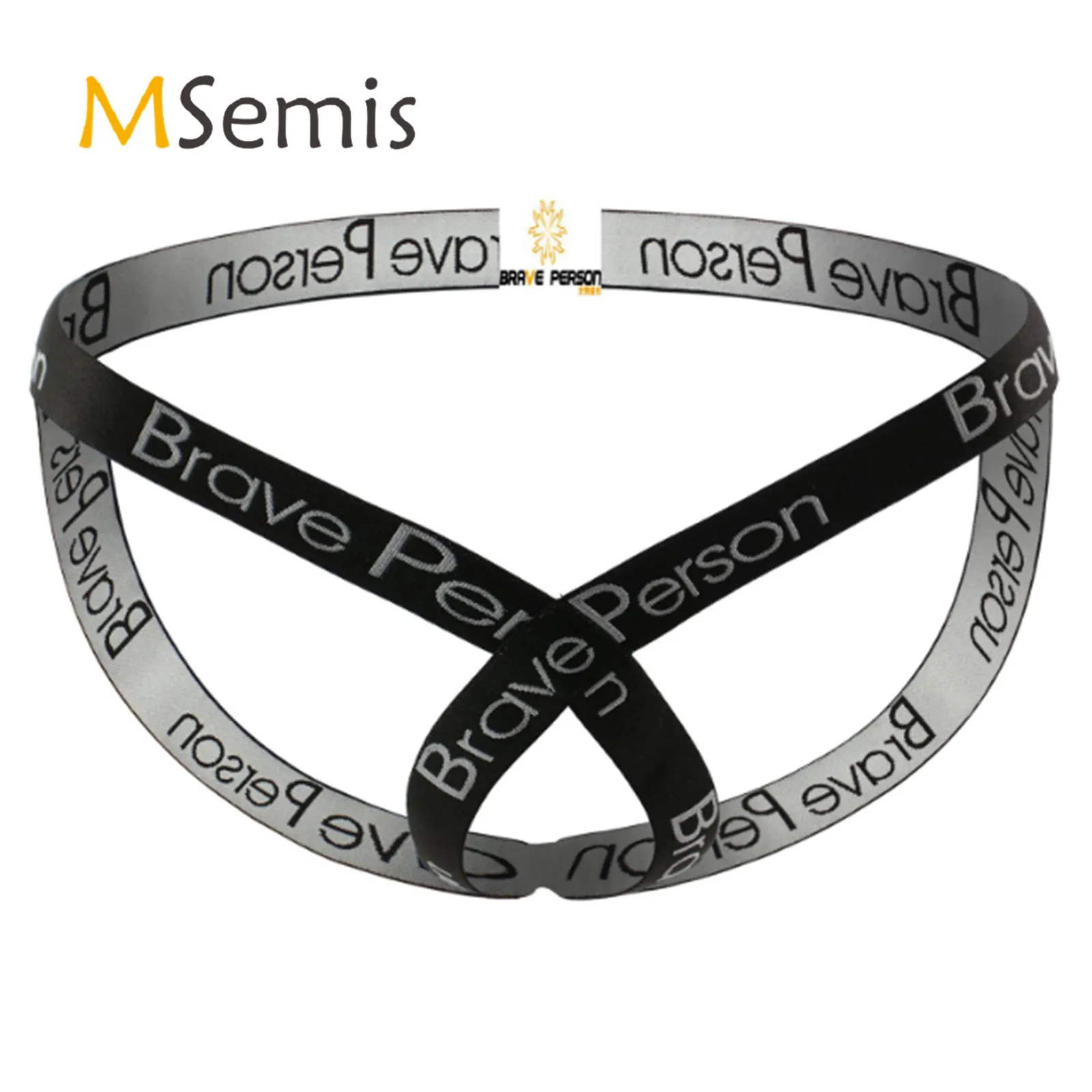 

Mens Lingerie Open Butt Hollow Out Underwear T-back Thongs Briefs Panties Letter Print Elastic Waistband Jockstrap Underpants