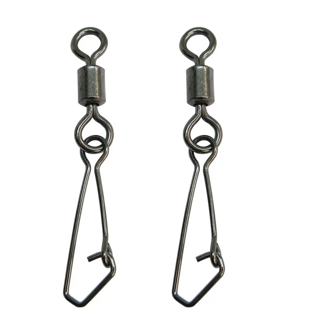 Вертлюг с крючком из нержавеющей стали 20 штук|Рыболовные крючки| |