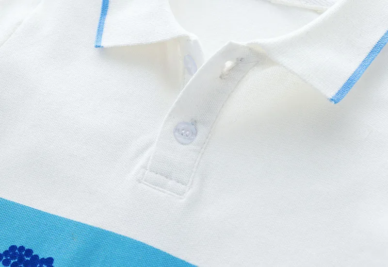 Футболки и поло для мальчиков рубашка-поло с мультяшным автомобилем Детская