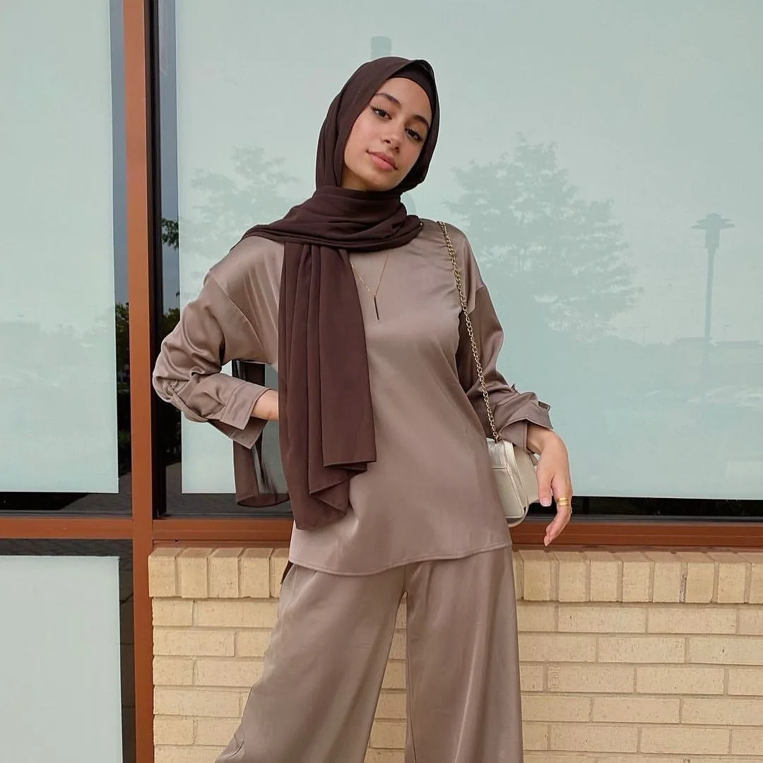 Женское платье из двух частей Eid Mubarek Abaya Турция хиджаб Caftan caftans мусульманские