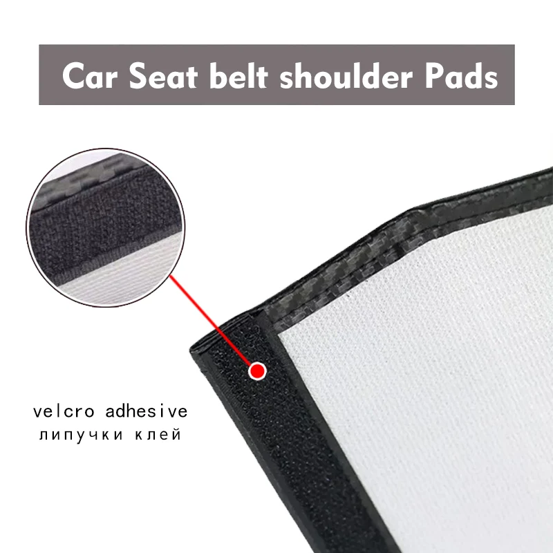 

2PCS Car Sefety Seat Belt Cover for KIA Stonic Seatbelt Shoulder Pads Protection Padding Auto Accessories Intrerior
