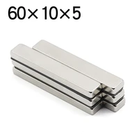 1251020 pcs 60x10x5 block ndfeb neodymium magnet n35 super powerful imanes permanent magnetic 60105
