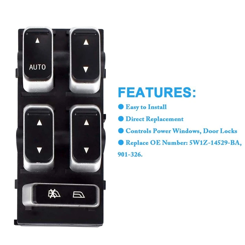 Автомобильный Электрический Мощность переключатель окна спереди слева драйвер