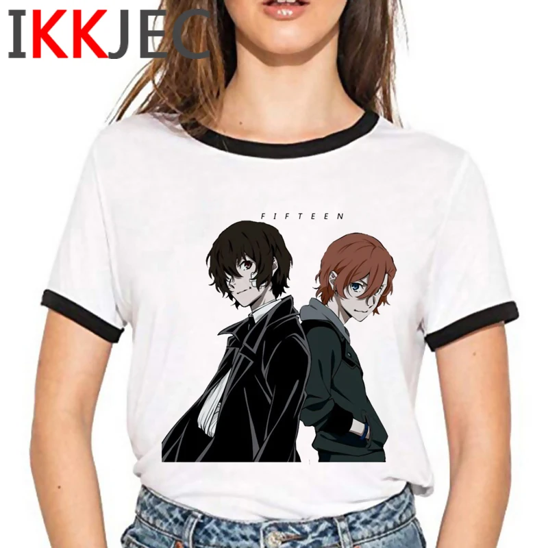 

Bungou Stray Dogs tshirt t-shirt women print couple couple clothes t-shirt summer top couple clothes kawaii