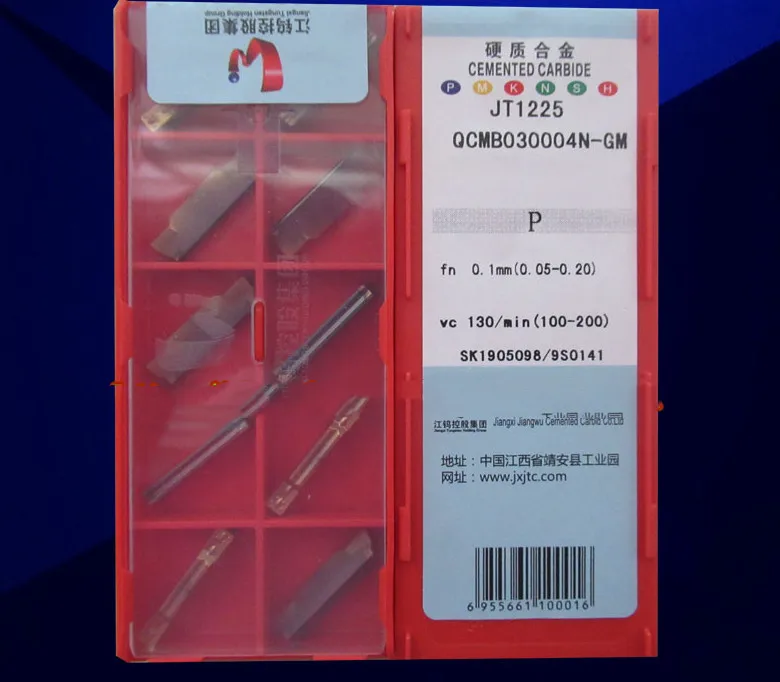 10 шт. JT1225 QCMB030003N MT QCMB030004N GM QCMB040004N карбидная вставка для прорезания канавок