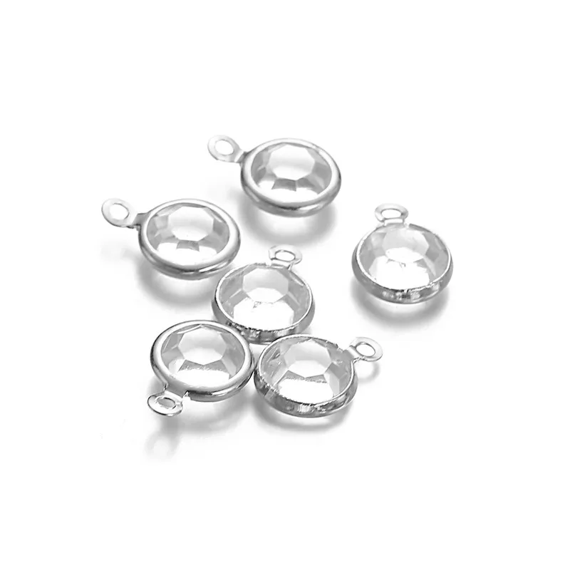 10PCS/lot Alloy Shiny Crystal Charms For Necklace Bracelets Pendant DIY Jewelry Making Wholesale | Украшения и аксессуары