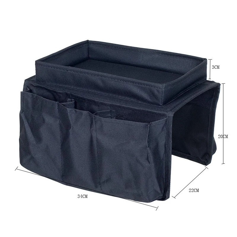 

1PC Sofa Armrest Multifunctional Storage Hanging Bag Oxford Cloth Remote Control Storage Bag Living Room Storage Supplies