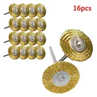 20 штук Медь полировка щетки колеса провода комплект сверлильный станок Полировочная щетка для удаления накипи Чистящая полирующая инструмент