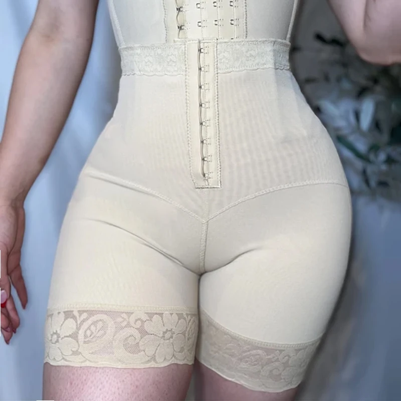 

Fajas Body Shapewear Women Extra High Waisted Amazing Butt Lifter Mid-thigh Length Postpartum Girdle WaistTrainer