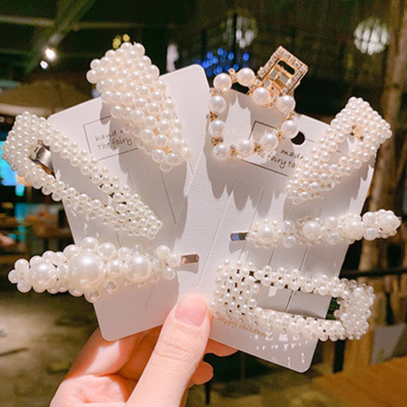 Корейские модные заколки для волос женщин аксессуары роскошная Заколка пряжка в