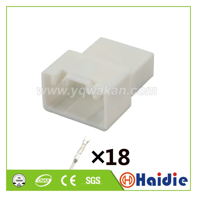 

2 комплекта, автомобильный 18-контактный пластиковый штекер для провода 7283-5833, сменный разъем для электрического кабеля 7282-5833