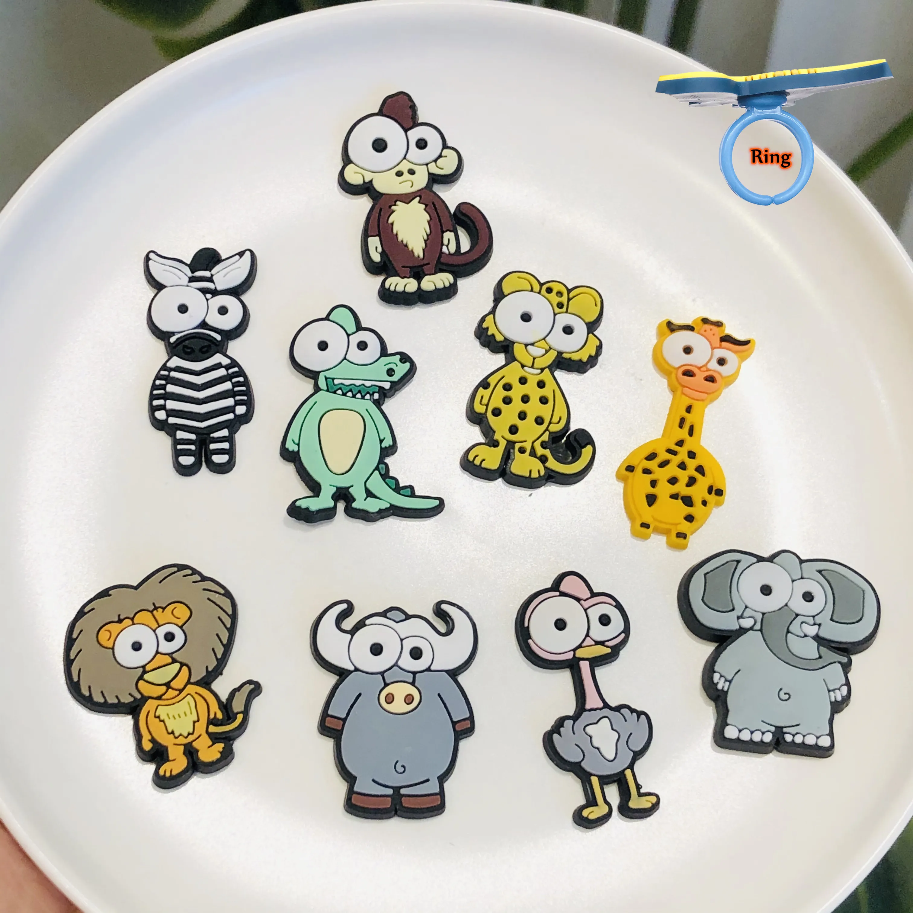 1 шт Горячая продажа мультфильм животное крокодил Леопард Зебра обезьяна значок
