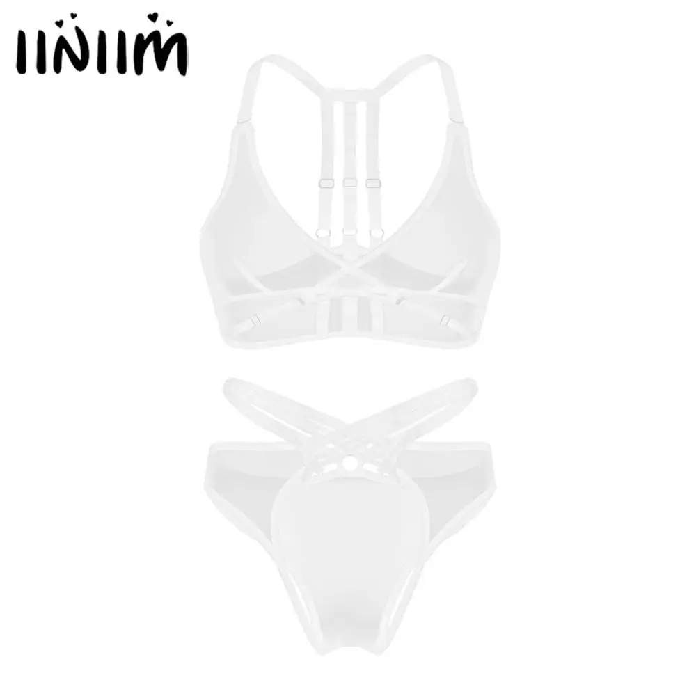Iiniim женский горячий взрослый прозрачный сетчатый экзотический бюстгальтер