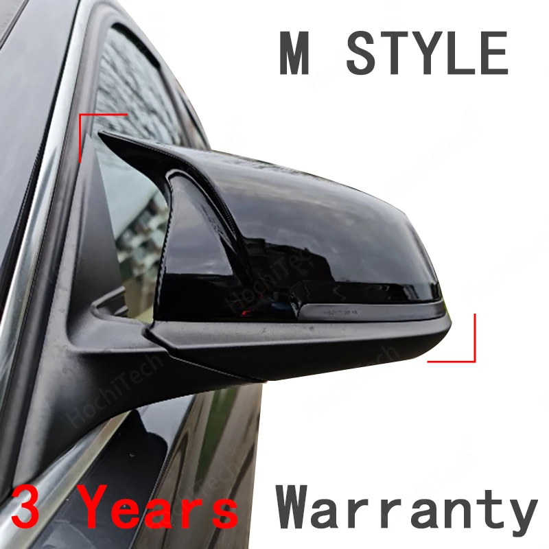 

2pcs Auto Car Rear View Side Mirror Cover Trim For BMW F20 F21 F22 F23 F30 F31 F32 F36 X1 E84 F87 M2 Carbon Fiber Style