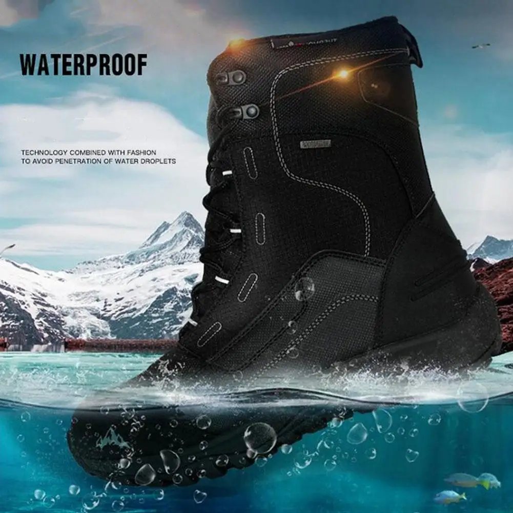 Зимние Детские ботинки на для пеших прогулок лыжный обувь девочек и мальчиков